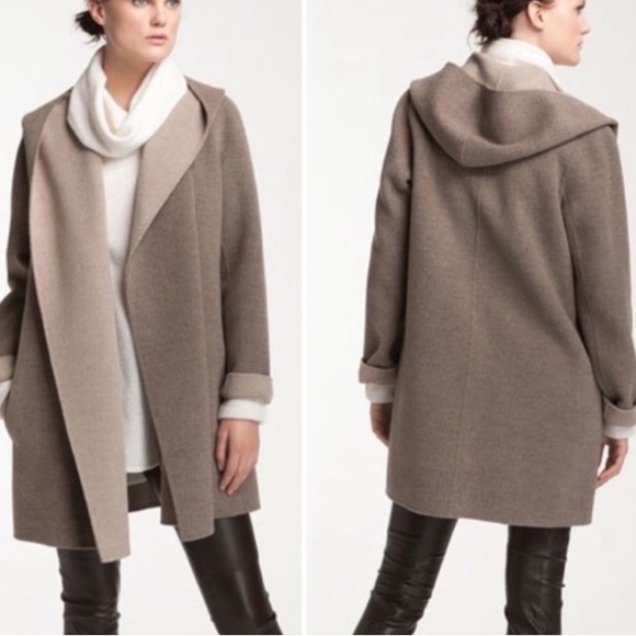 Vince Jackets & Blazers - 🖤 VINCE. Hooded Two-Tone Coat
